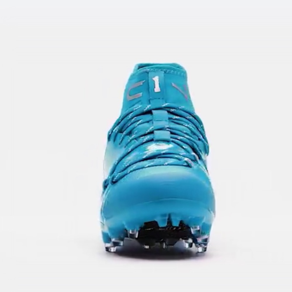 NEW: Men's UA C1N MC Blue Football Cleats … - Picture 3 of 10